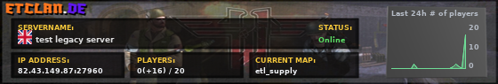 test legacy server